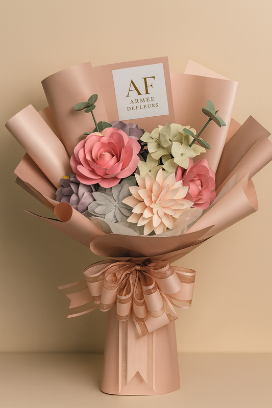 Paper Flower Spring bouquet